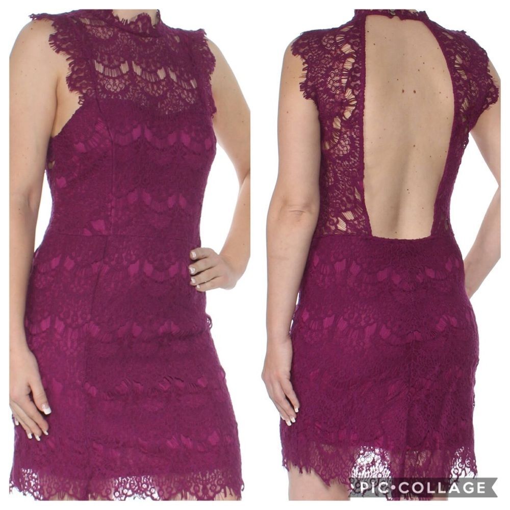 Free People Daydream Lace Mini Dress Sz M